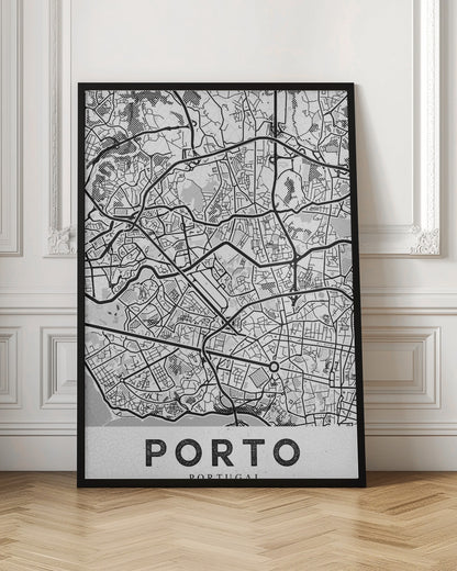 Porto City White - Poster / Art Print