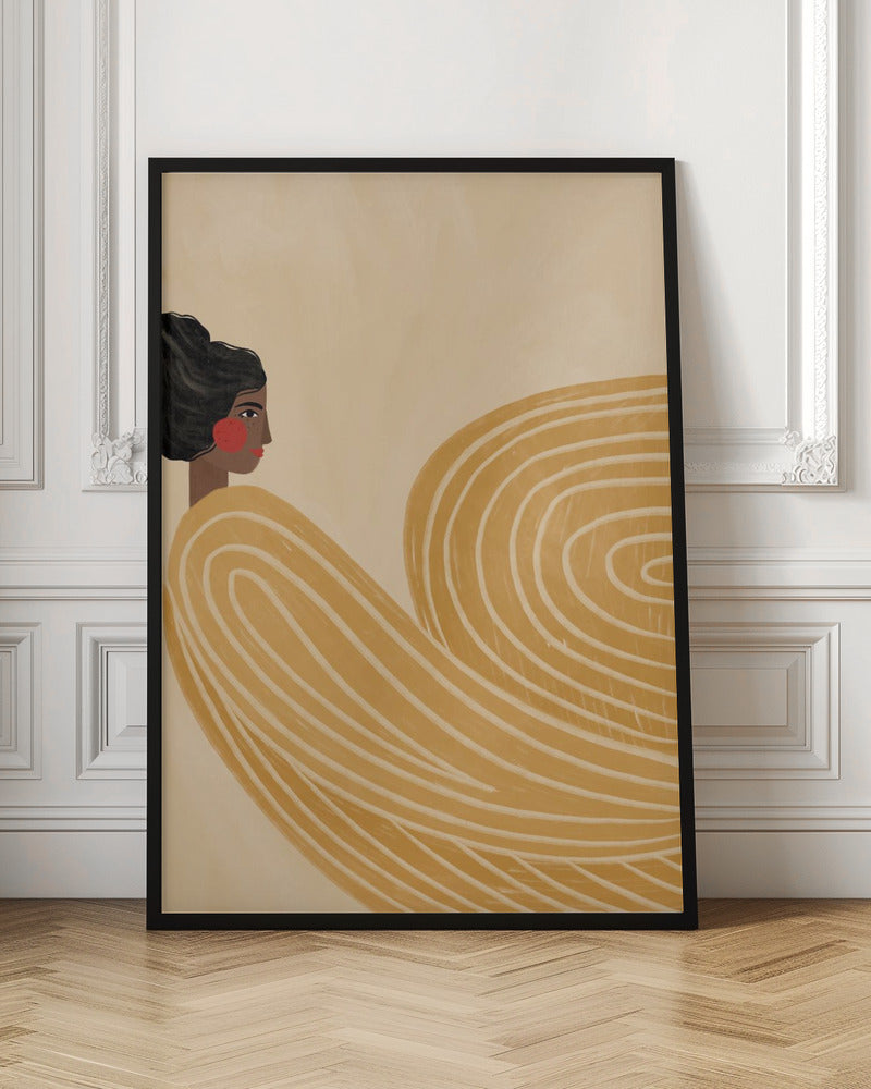 The Woman With the Yellow Stripes - Poster / Art Print