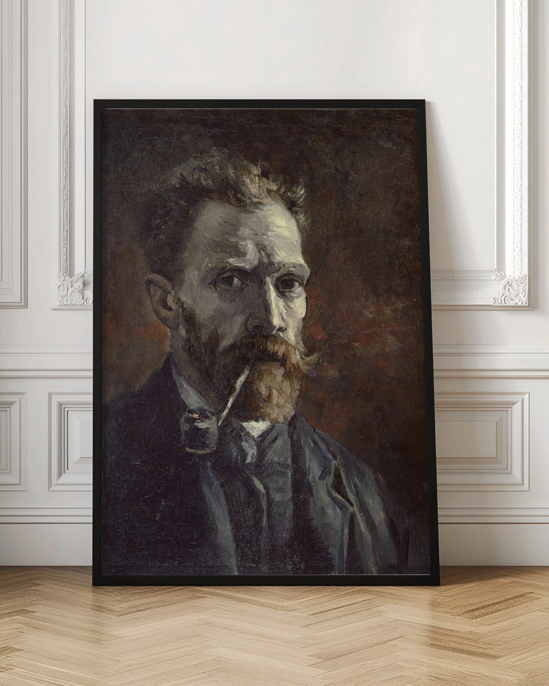 Vincent Van Gogh's Self Portrait With Pipe (1886) - Poster / Art Print
