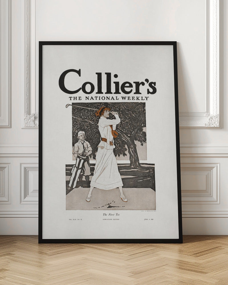 Collier's, the National Weekly, the First Tee (1912) - Poster / Art Print