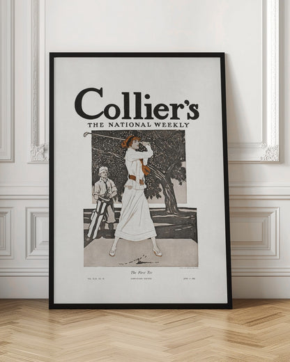 Collier's, the National Weekly, the First Tee (1912) - Poster / Art Print