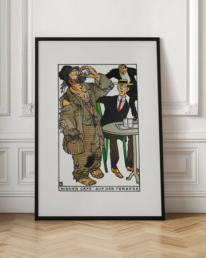 Viennese Café On the Terrace - Poster / Art Print