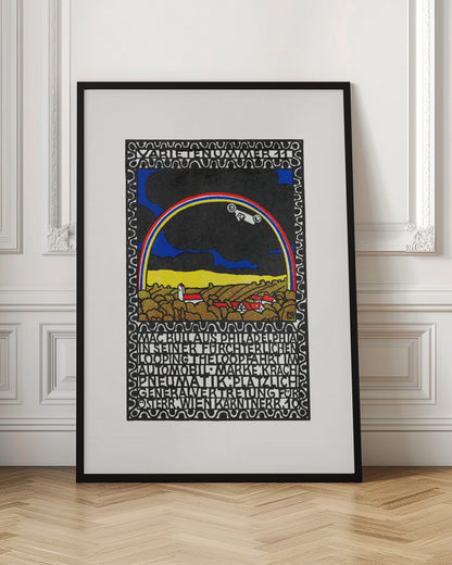 Mac Bull From Philadelphia In His Frightful Loop the Loop Ride In His Car - Poster / Art Print