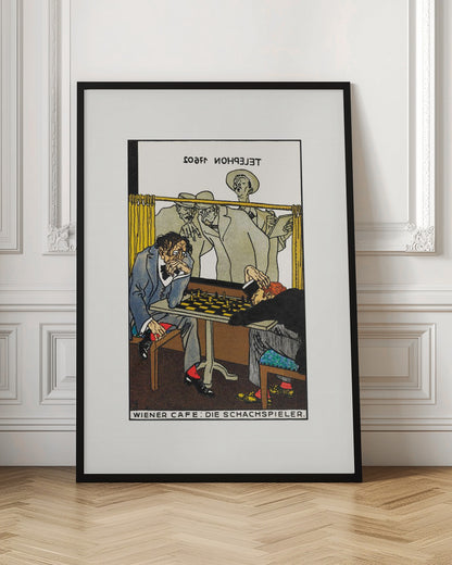 Viennese Café the Chess Players - Poster / Art Print