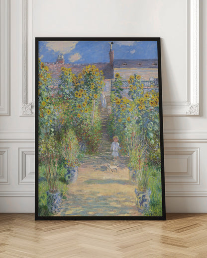 The Artist's Garden At Vétheuil (1881) By Claude Monet - Poster / Art Print