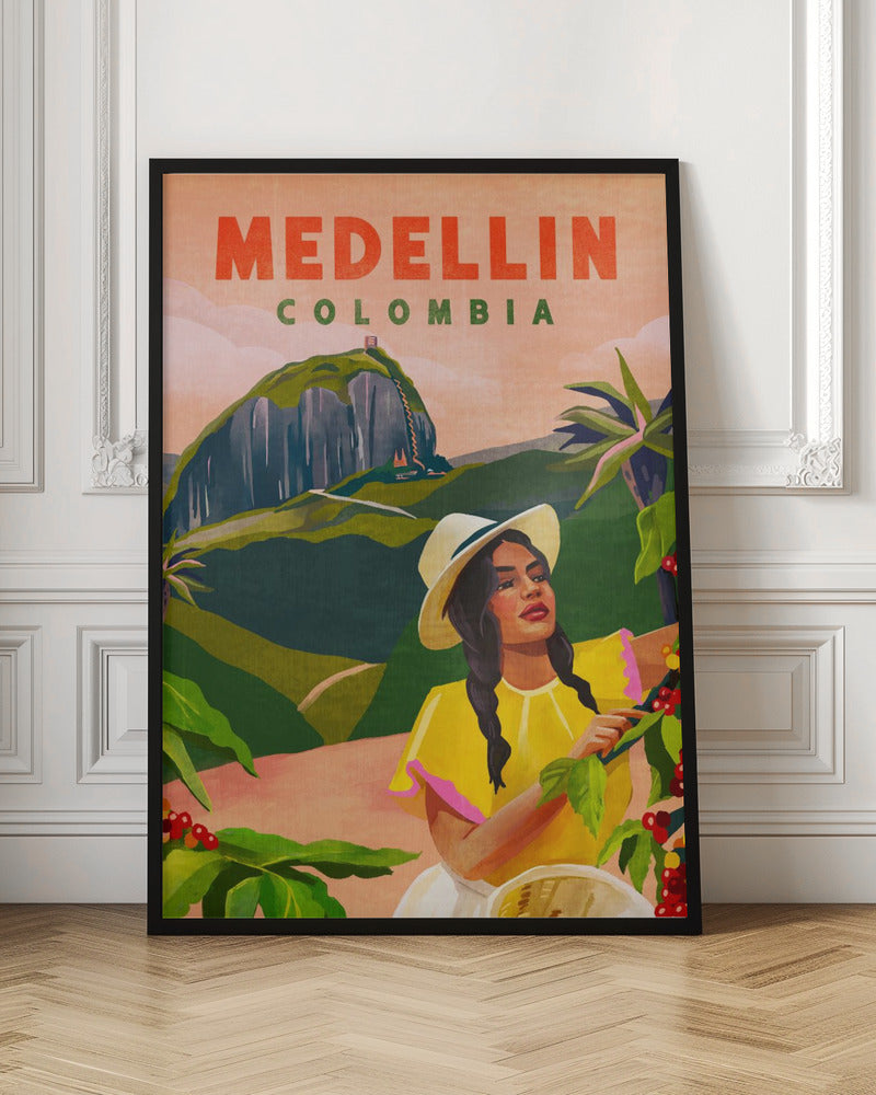 Medellin Colombia Travel Poster - Poster / Art Print