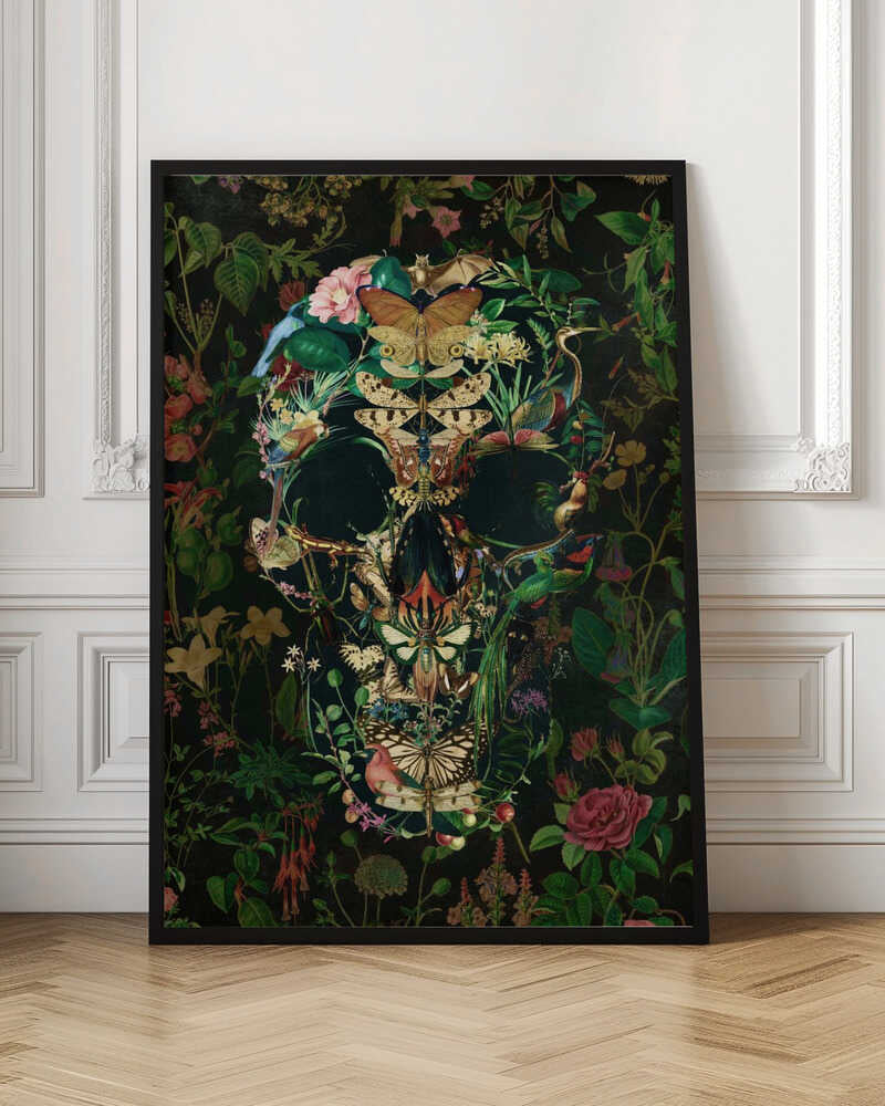 Papillon Skull - Poster / Art Print