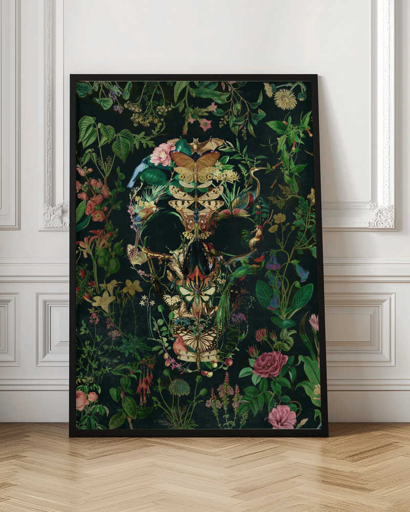 Papillon Skull - Poster / Art Print