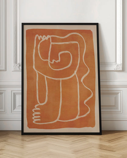 Abstract Line Art Figure - Poster / Art Print