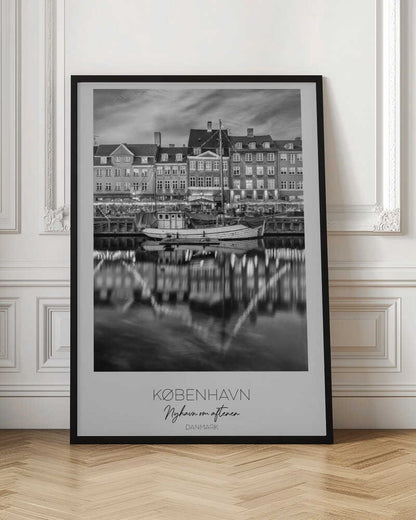 Copenhagen With Reflections In The Water - Poster / Art Print