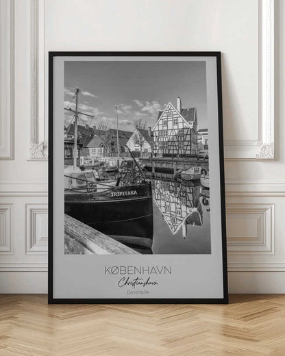 Boats Docked At The Canal - Poster / Art Print