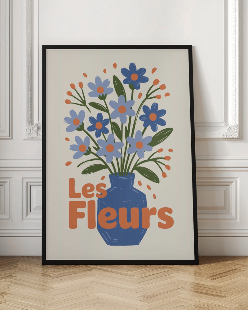 Charming Blue Blooms - Poster / Art Print
