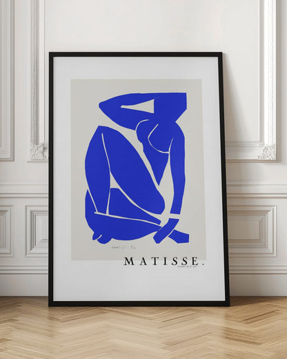 Nudo Blu III 1952 Boarder - Poster / Art Print