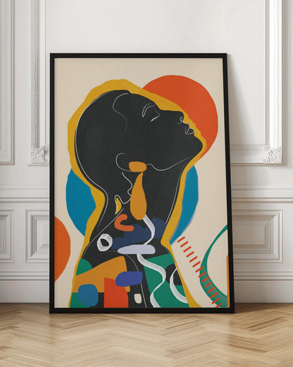 Modern Abstract Woman 1 - Poster / Art Print