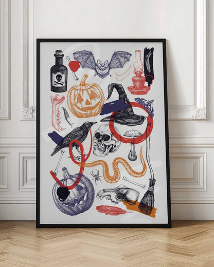 Halloween Collage Art - Poster / Art Print