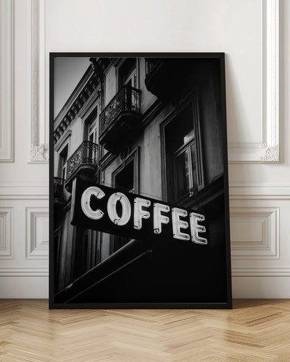 Vintage Coffee Sign No 2 - Poster / Art Print