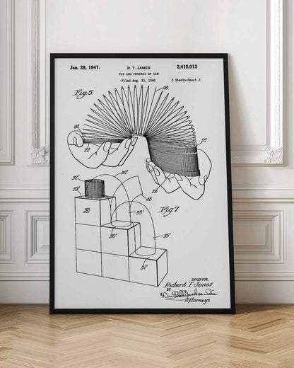Toy and Process of Use Patent 1947 - Poster / Art Print