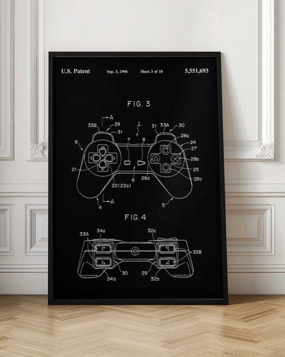 Controller Unit Patent 1996 - Poster / Art Print