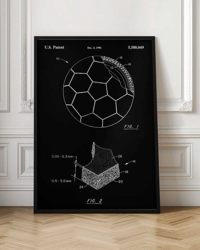 Soccer Ball Patent 1996 - Poster / Art Print