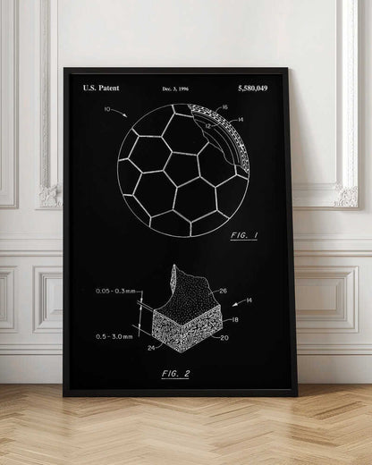 Soccer Ball Patent 1996 - Poster / Art Print
