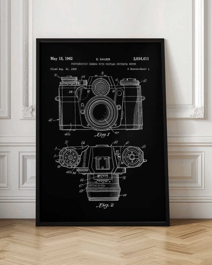 Camera Patent 1962 - Poster / Art Print