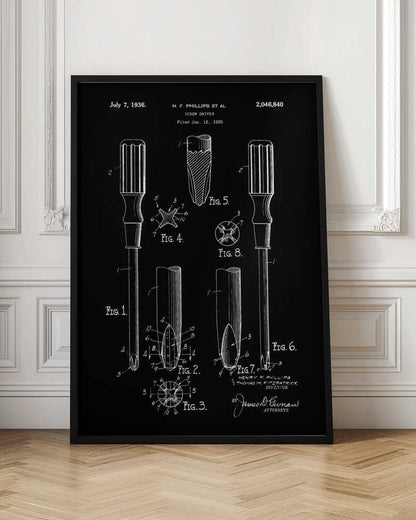 Screw Driver Patent 1935 - Poster / Art Print