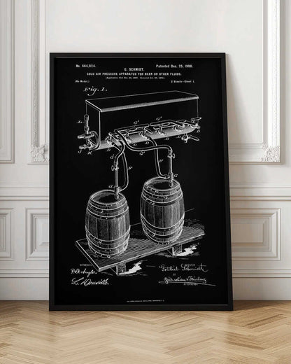 Apparatus for Beer Patent 1944 - Poster / Art Print