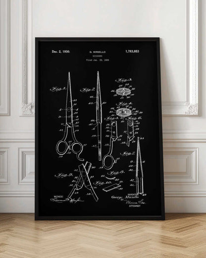 Scissors Patent 1929 - Poster / Art Print