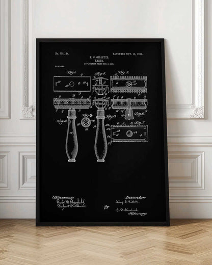 Razor Patent 1904 - Poster / Art Print