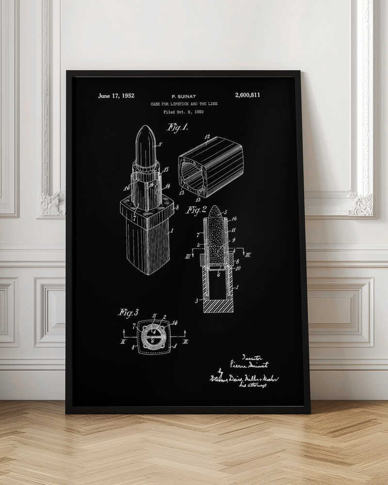 Case for Lipstick Patent 1952 - Poster / Art Print