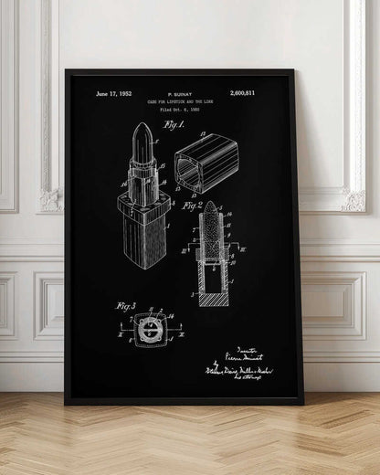 Case for Lipstick Patent 1952 - Poster / Art Print
