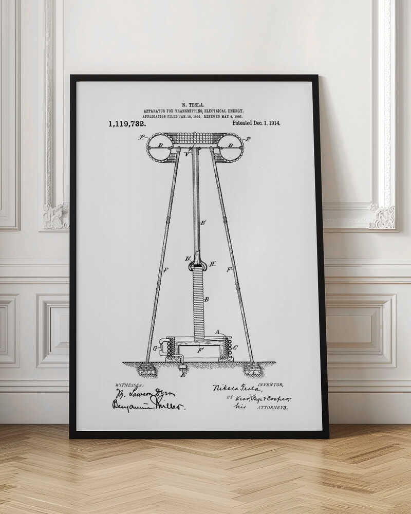 Transmitter Patent 1914 - Poster / Art Print