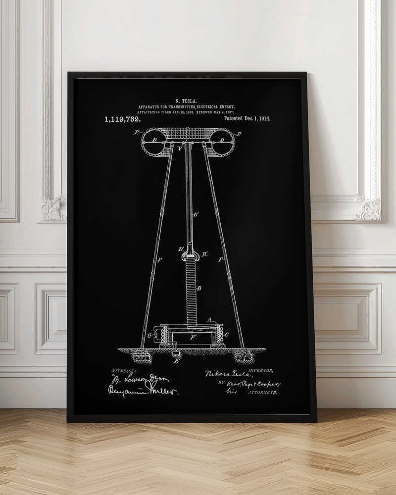 Transmitter Patent 1914 - Poster / Art Print