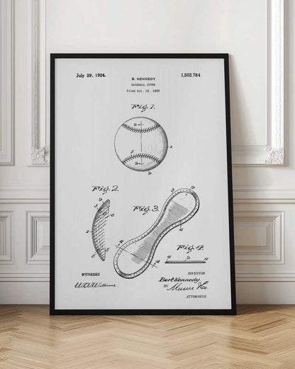Baseball Cover Patent 1923 - Poster / Art Print