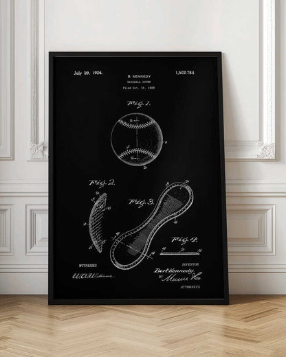 Baseball Cover Patent 1923 - Poster / Art Print