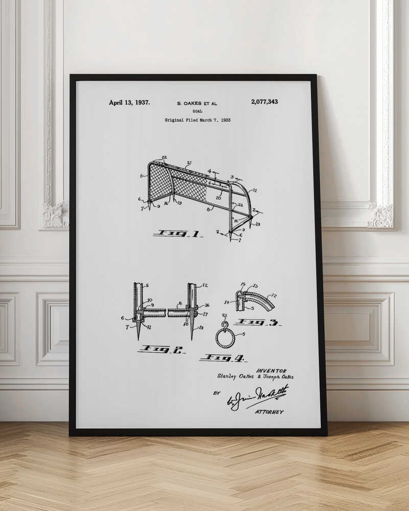Goal Patent 1933 - Poster / Art Print