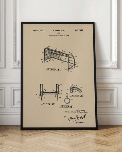 Goal Patent 1933 - Poster / Art Print
