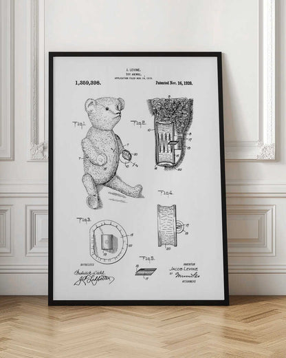 Teddybear Patent 1920 - Poster / Art Print