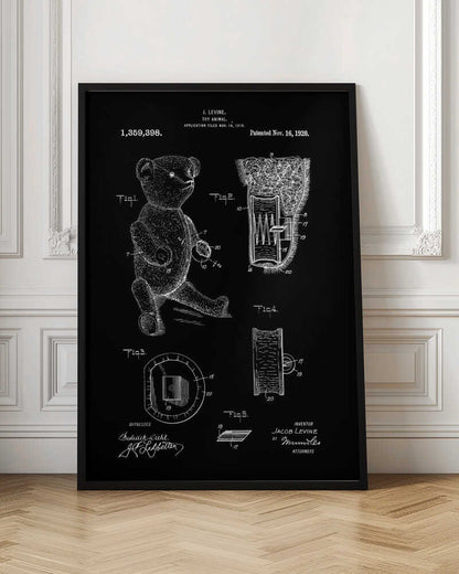 Teddybear Patent 1920 - Poster / Art Print