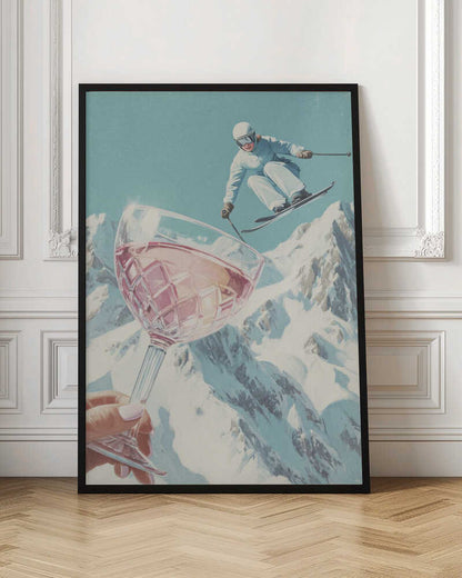 Sip and Ski - Poster / Art Print