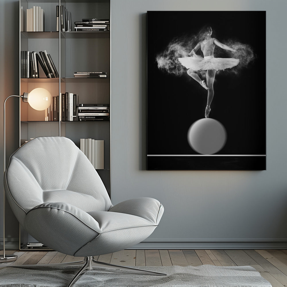 Spin with Ball - Poster / Art Print