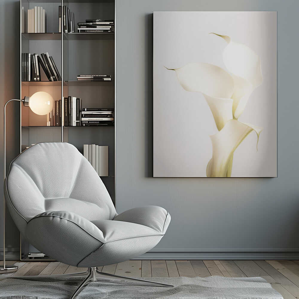 White Calla Lily No 3 - Poster / Art Print