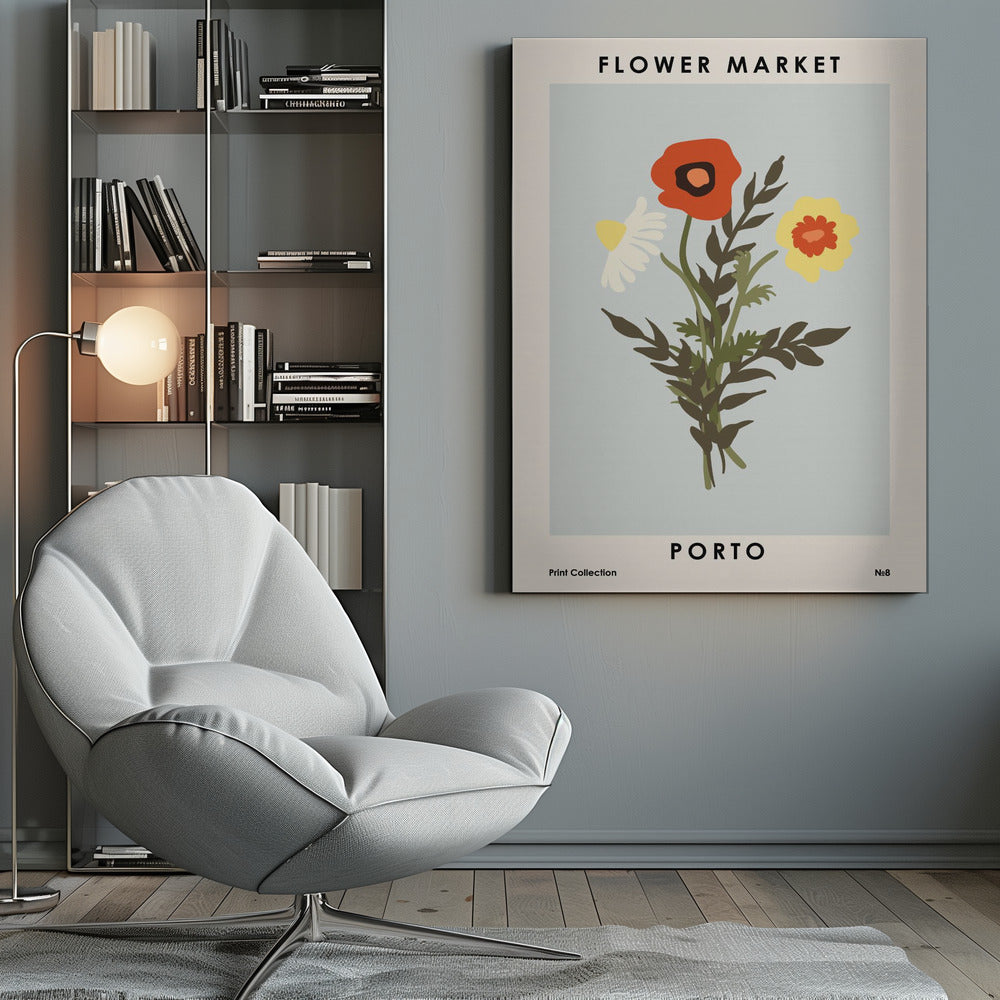 Flower Market Porto - Poster / Art Print