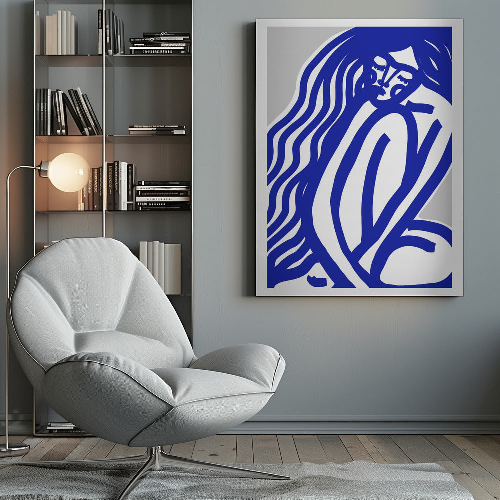 The Silence (Blue) - Poster / Art Print
