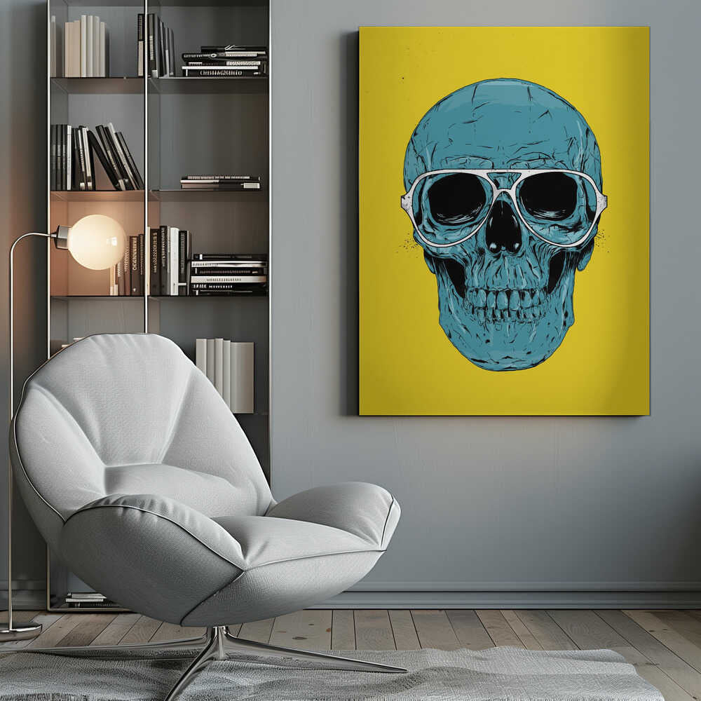 Blue Skull - Poster / Art Print