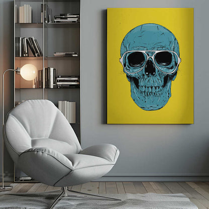 Blue Skull - Poster / Art Print