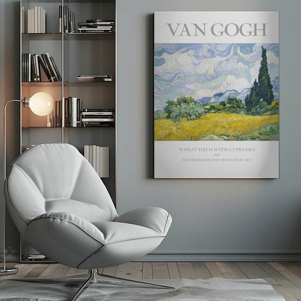 Wheat Field With Cypresses - Poster / Art Print
