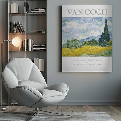 Wheat Field With Cypresses - Poster / Art Print