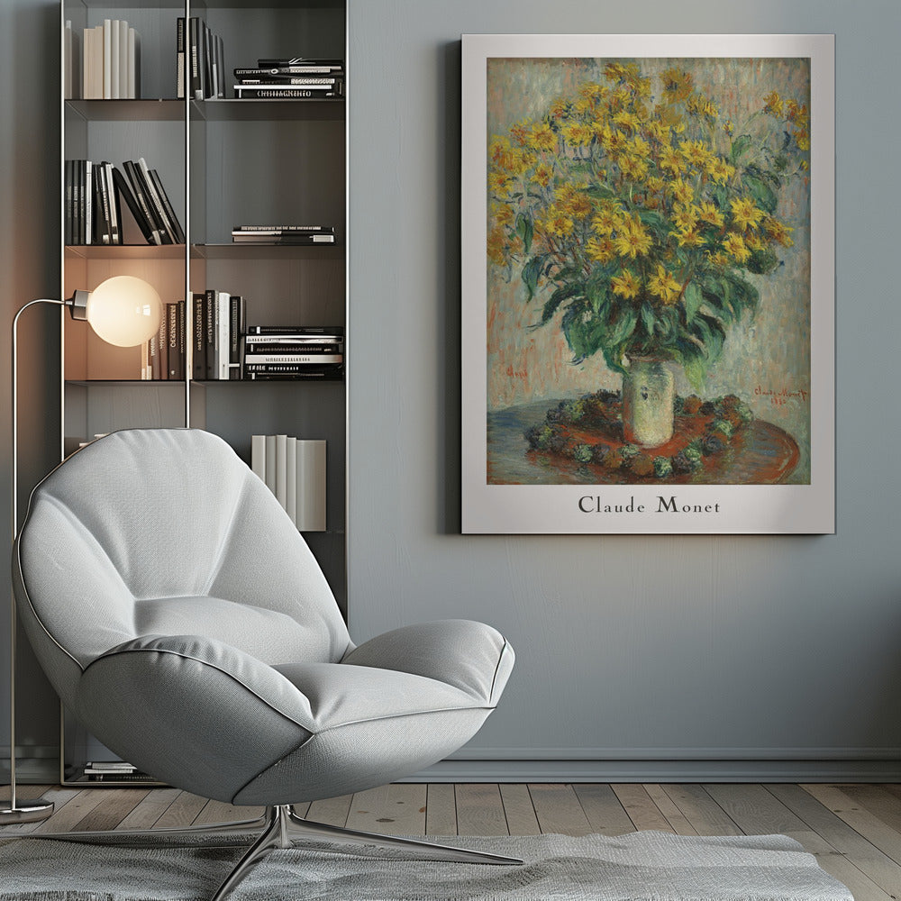 Jerusalem Artichoke Flowers - Poster / Art Print