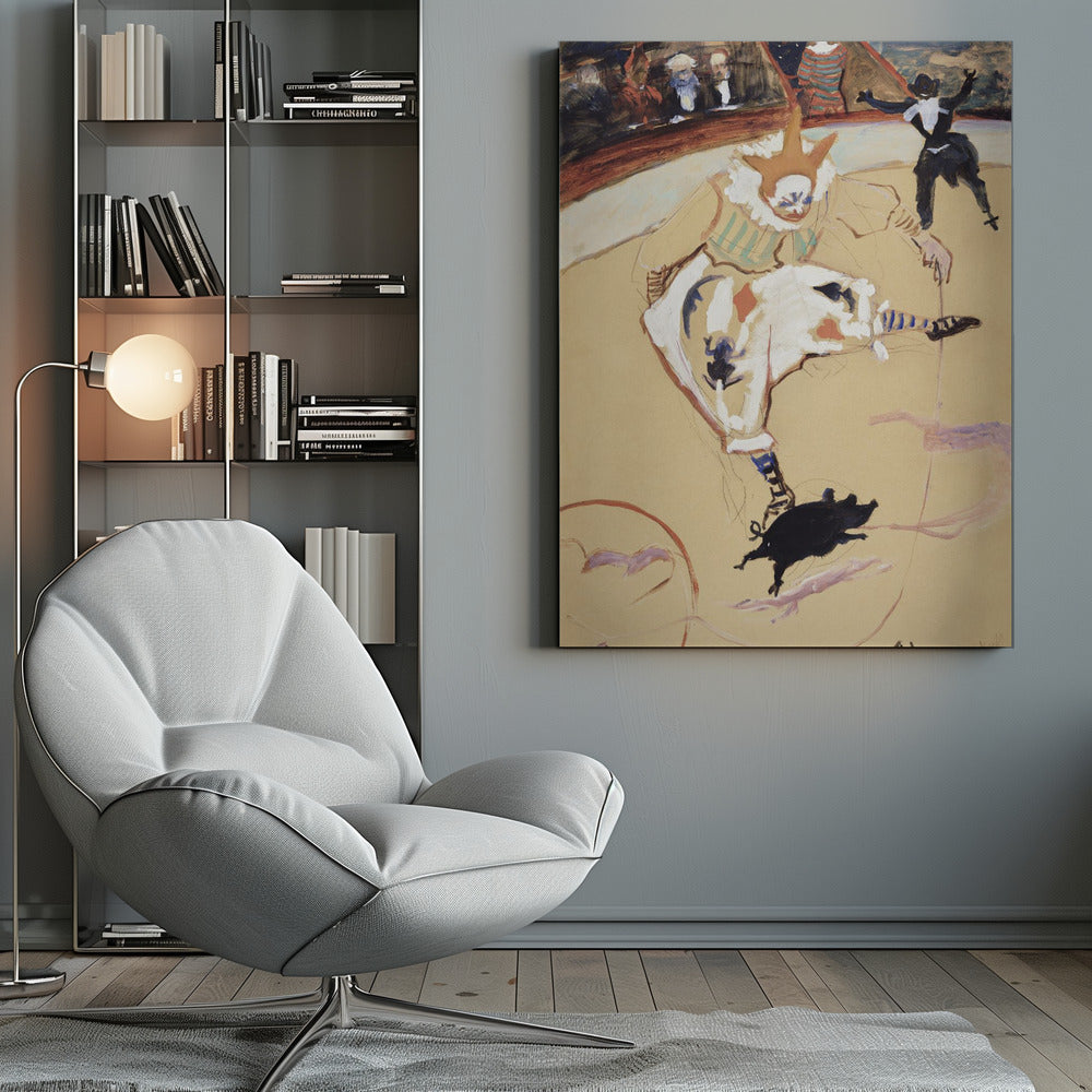 At the Circus Fernando Medrano With a Piglet (ca. 1889) - Poster / Art Print